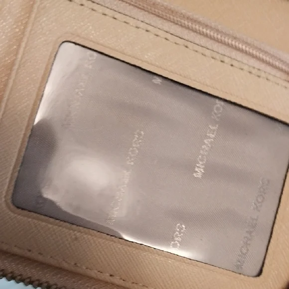 Michael Kors Beige Leather Wristlet - Picture 9 of 12